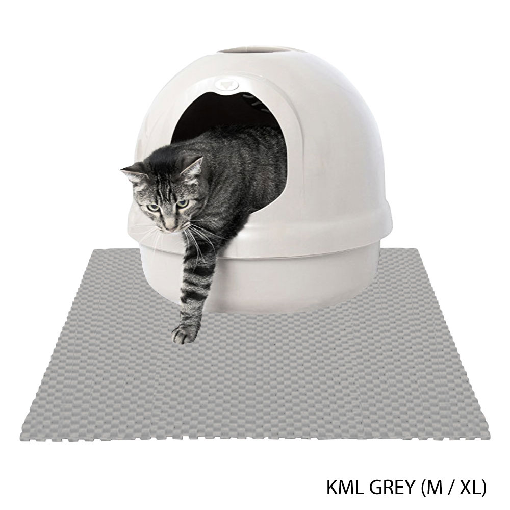 Kanimal Litter Mat แผ่นดักทรายแมว พรมเช็ดเท้า สำหรับทรายแมวทุกชนิด (น้ำหนัก 2 Kg.) Size XL ขนาด 75x60 ซม.