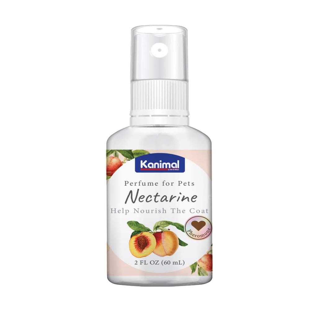 Kanimal Perfume น้ำหอมสุนัข น้ำหอมแมว กลิ่น Nectarine ผสมฟีโรโมน ช่วยผ่อนคลาย บำรุงขนให้นุ่มเงางาม (60 มล./ขวด)