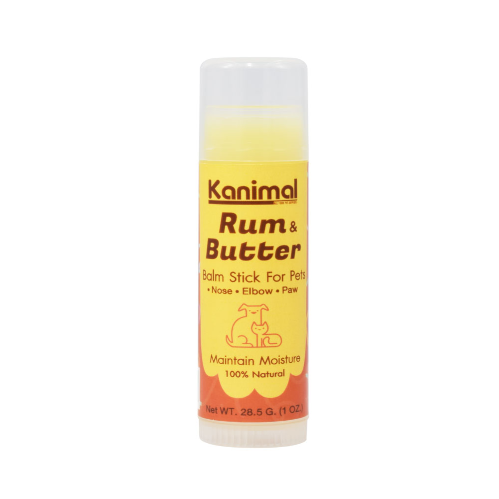 Kanimal All-In-One Balm Stick บาล์มแท่งบำรุงผิวหนัง สูตร Rum & Butter ใช้ทาข้อศอก จมูก อุ้งเท้า ลดผิวแห้ง สำหรับสุนัขและแมว บรรจุ 28.5 กรัม (1 oz)
