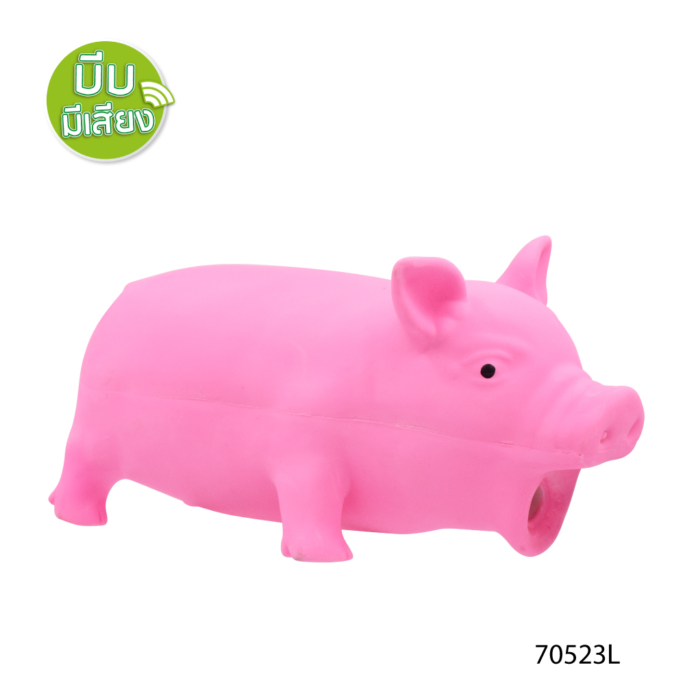 Kanimal Squeak Pig Toy ของเล่นสุนัข หมูยาง บีบมีเสียงอู๊ดๆ กัดสนุก สำหรับสุนัขทุกสายพันธุ์ Size L ขนาด 23x10x9 ซม.