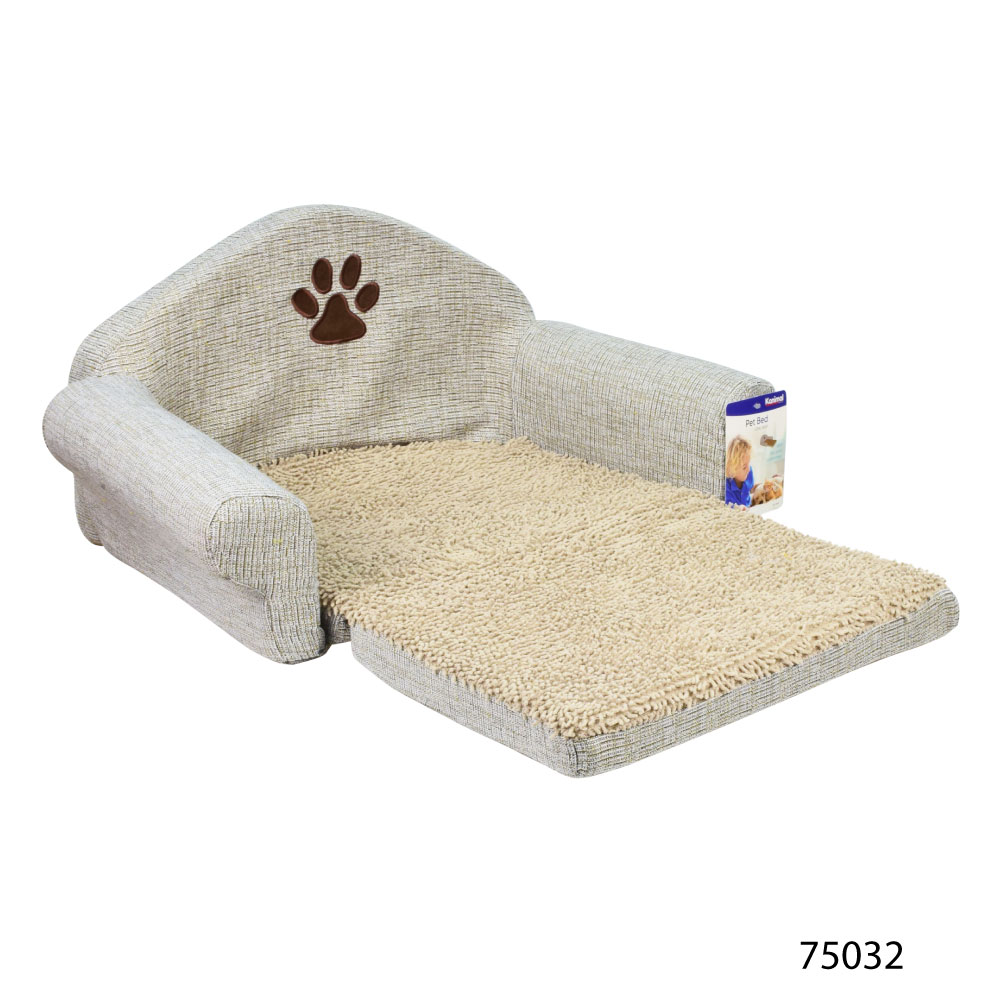 Kanimal Pet Bed ที่นอนสุนัข ที่นอนแมว รุ่น Love Seat โซฟาพับได้ สำหรับสุนัขและแมว Size L ขนาด 60x35x29 ซม.