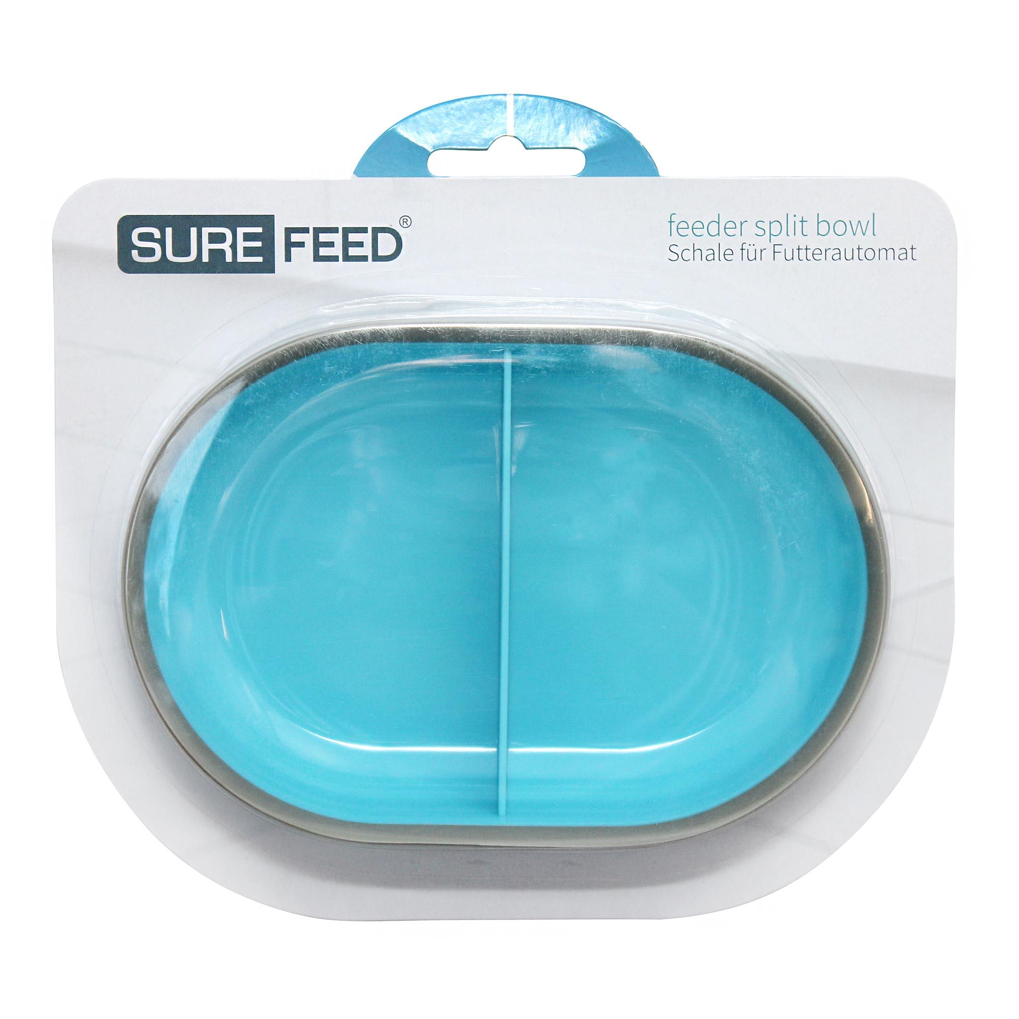 SureFeed Split Feeder Bowl ชามให้อาหาร สำหรับที่ให้อาหารอัตโนมัติรุ่น Sensor และ Microchip สุนัขและแมว ความจุ 400 มล. (สีฟ้า)
