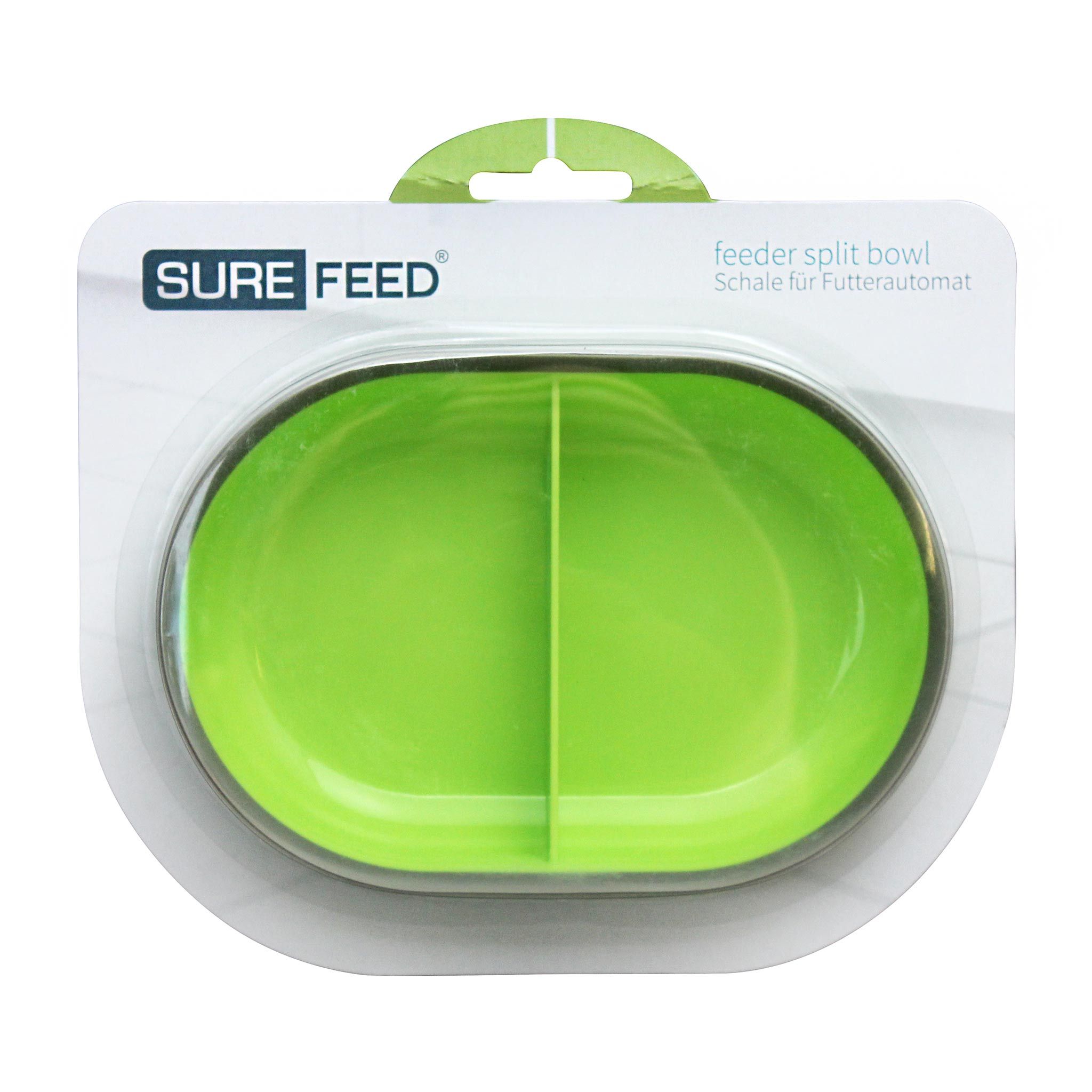 SureFeed Split Feeder Bowl ชามให้อาหาร สำหรับที่ให้อาหารอัตโนมัติรุ่น Sensor และ Microchip สุนัขและแมว ความจุ 400 มล. (สีเขียว)