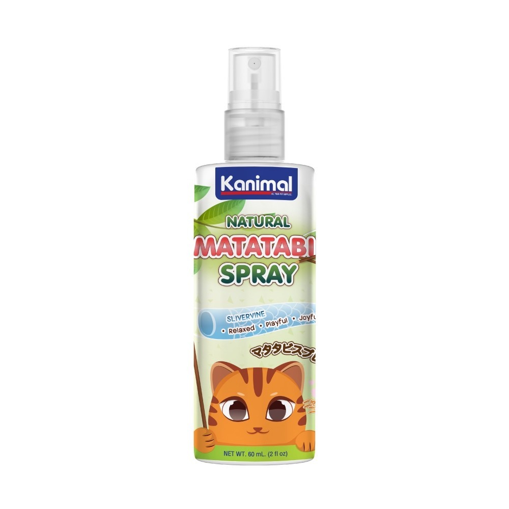 Kanimal Matatabi Spray สเปรย์มาทาทาบิ ใช้ฉีดบนของเล่น ที่ลับเล็บ ที่นอน บรรจุ 60 มล. (2 oz.)