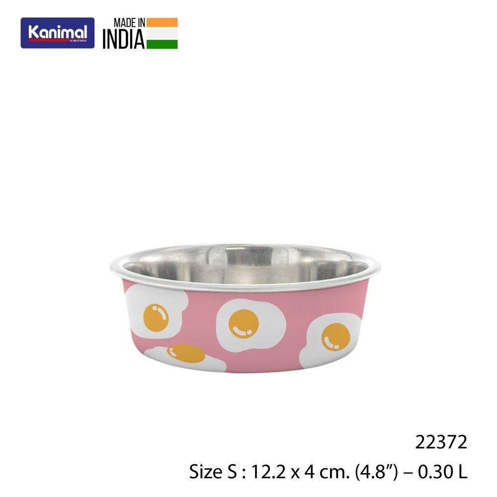 Kanimal Luna Bowl Happy Eggs ชามอาหารสัตว์เลี้ยง รุ่น Luna Bowl - Happy Eggs สำหรับสุนัขและแมว Size S ขนาด 12.2 x 4 ซม. (4.8”) – 0.30 L